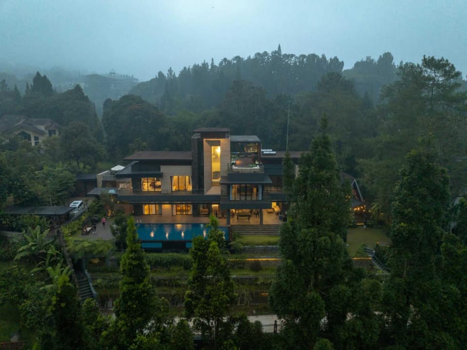Property building, Natural landscape, Bird's eye view