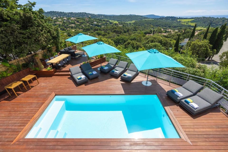 La Croix Valmer, chambre 2 pers, vue mer Bed and Breakfast in La Croix-Valmer
