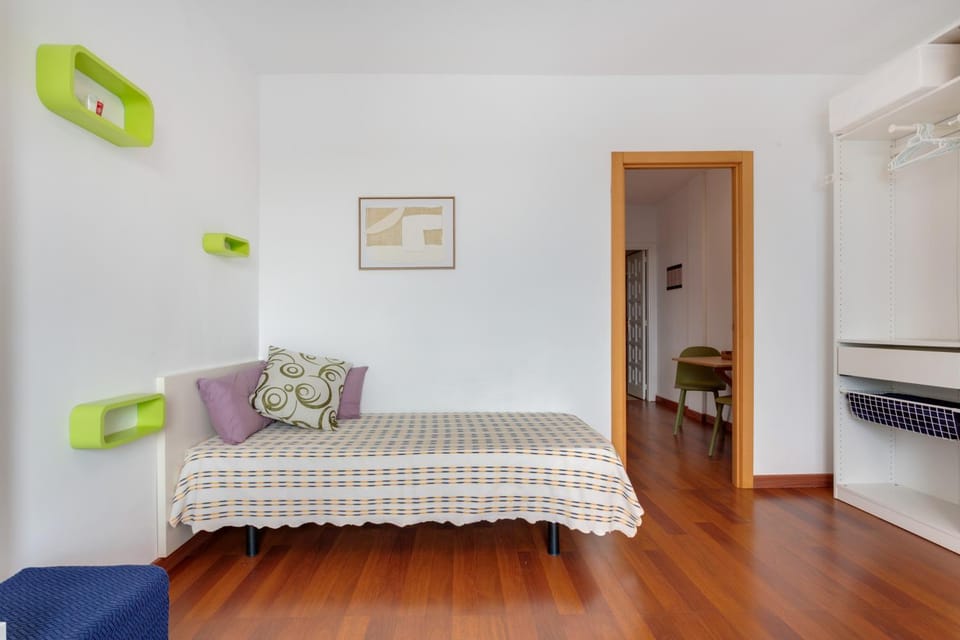 Property building, Living room, Bedroom