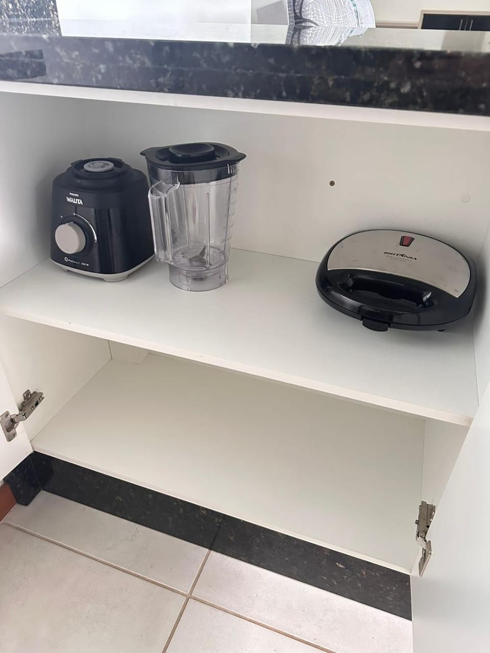 Kitchen or kitchenette, toaster