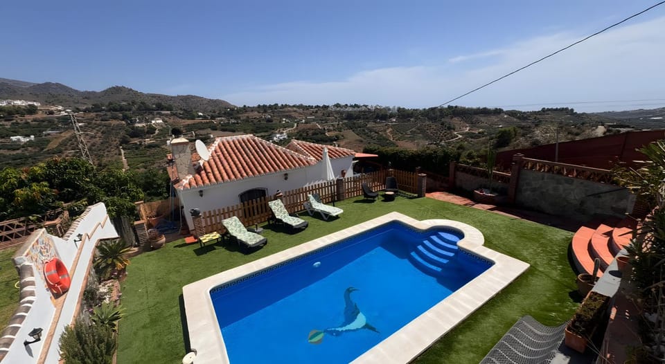 Property building, Living room, Swimming pool