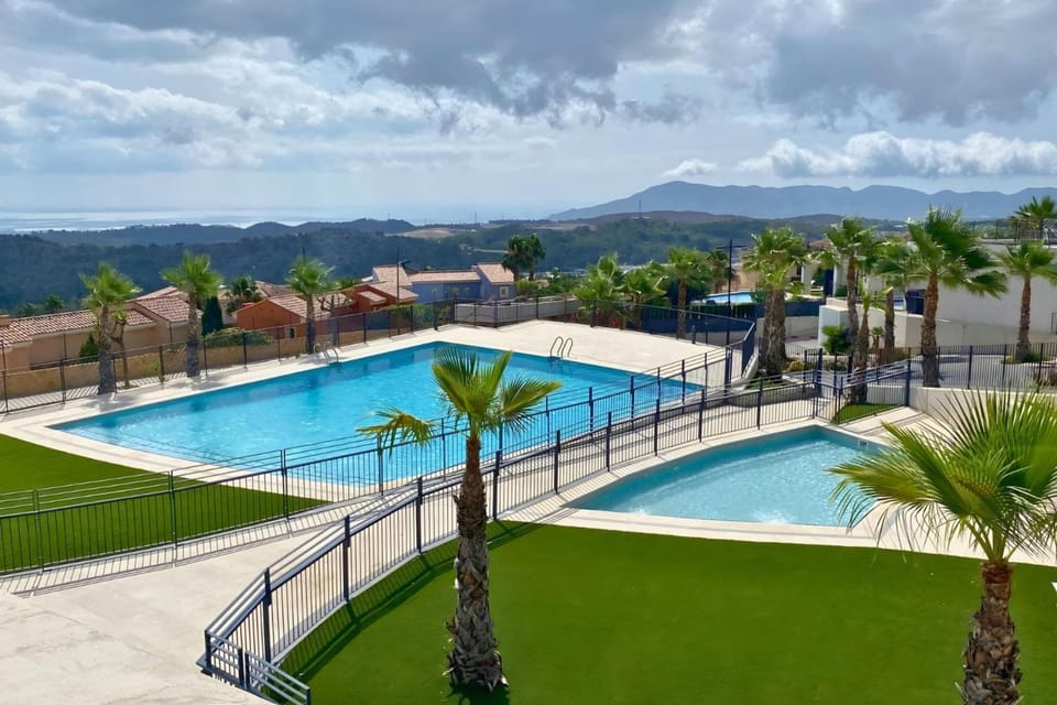 Natural landscape, Mountain view, Pool view, Swimming pool