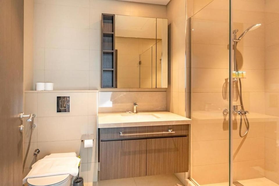 Shower, Toilet, Bathroom, towels
