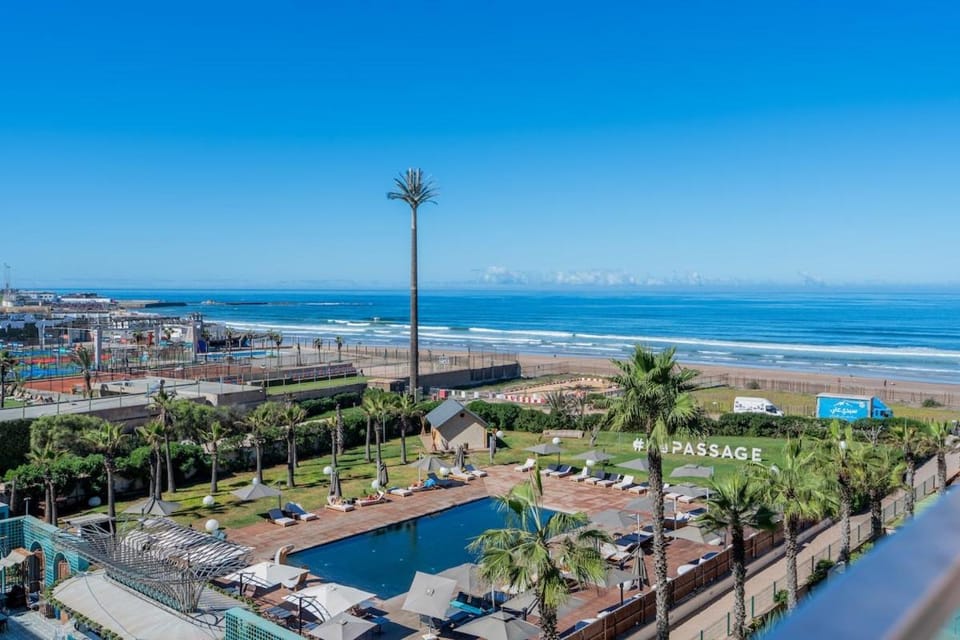 C07- Pestana - Luxury Hotel Flat - Terrace - Pool Apartment in Casablanca