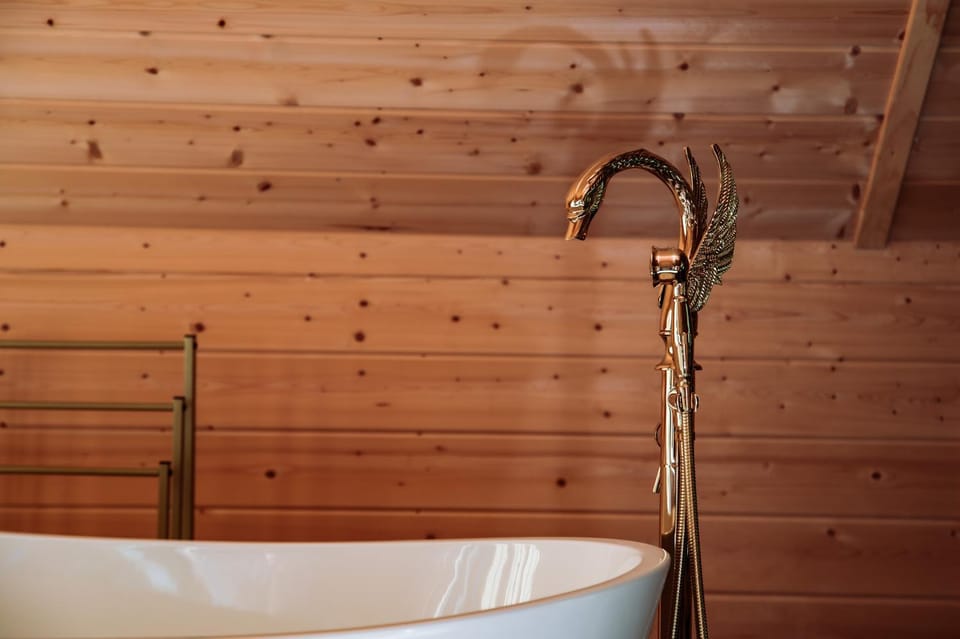 Black Resort Balia Sauna House in Pomeranian Voivodeship