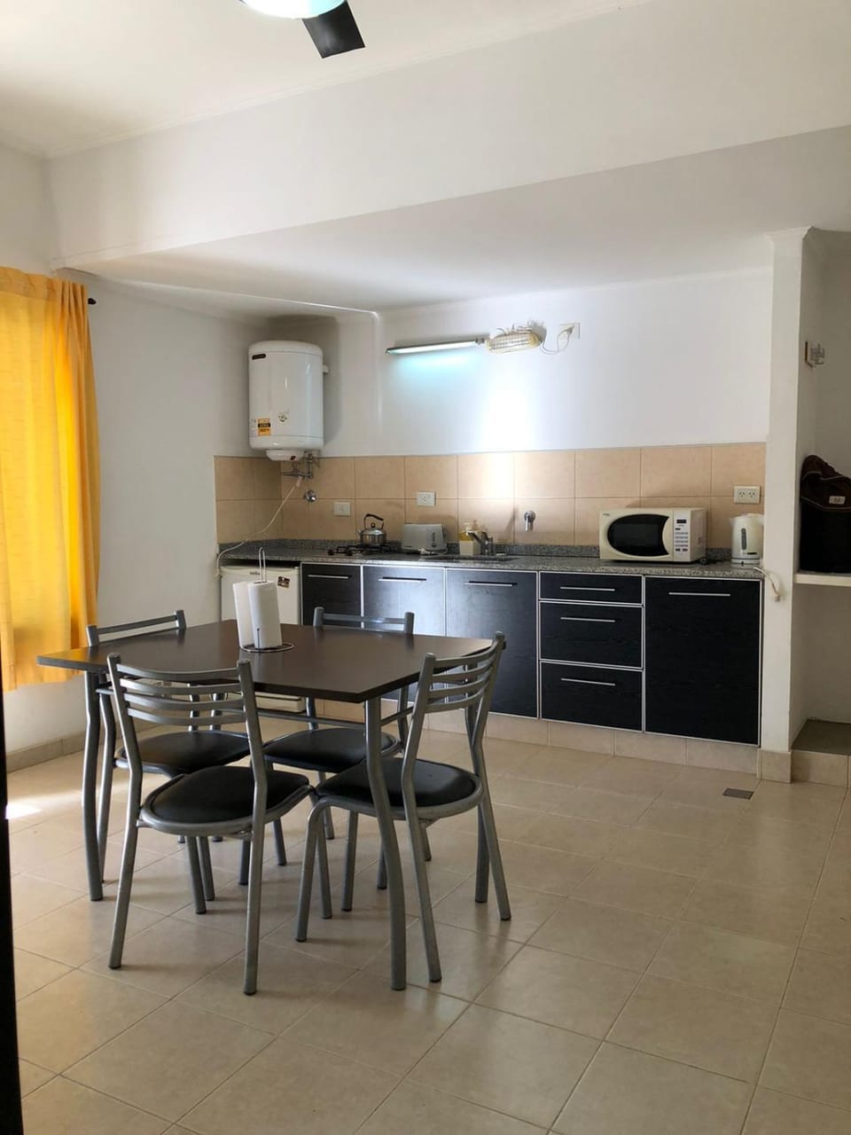 Kitchen or kitchenette, Living room, Dining area