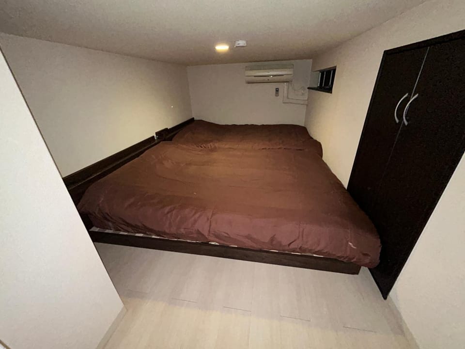 Bed, Photo of the whole room, Bedroom, air conditioner