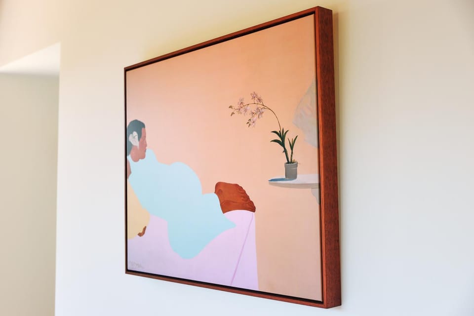 Photo of the whole room, Decorative detail