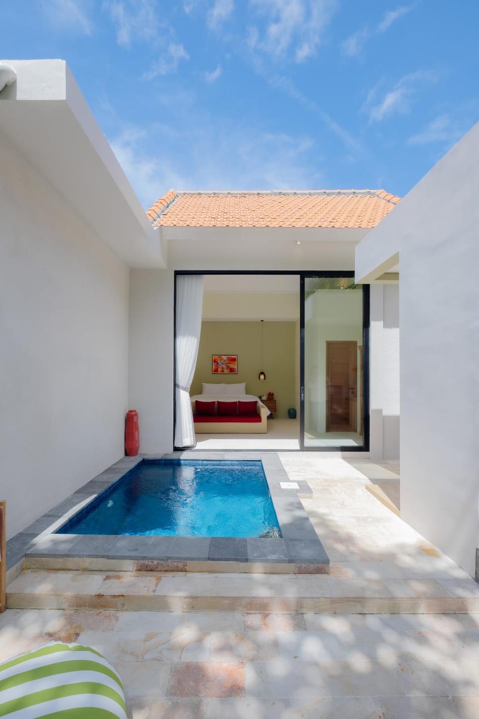 Patio, Day, Pool view, Swimming pool, sunbed