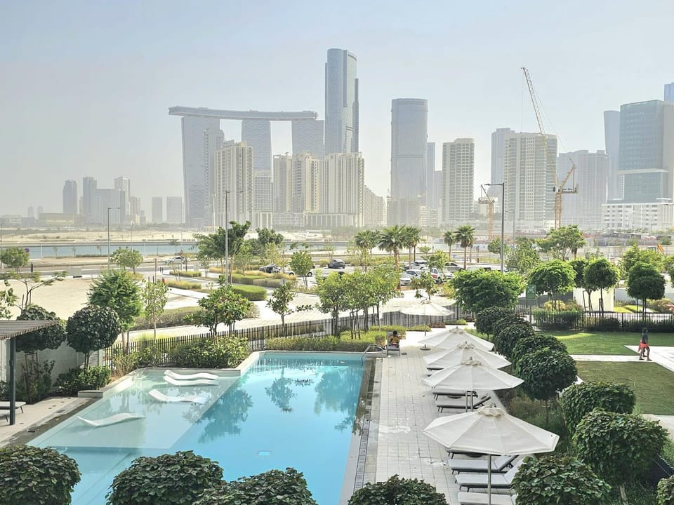 Property building, Pool view