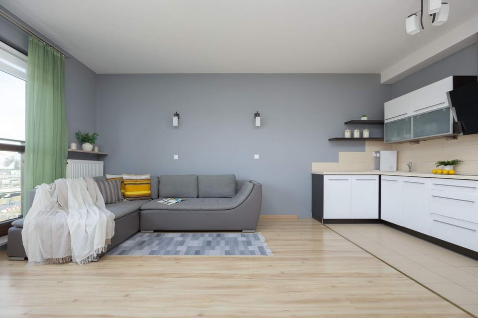 TV and multimedia, Kitchen or kitchenette, Living room, Seating area