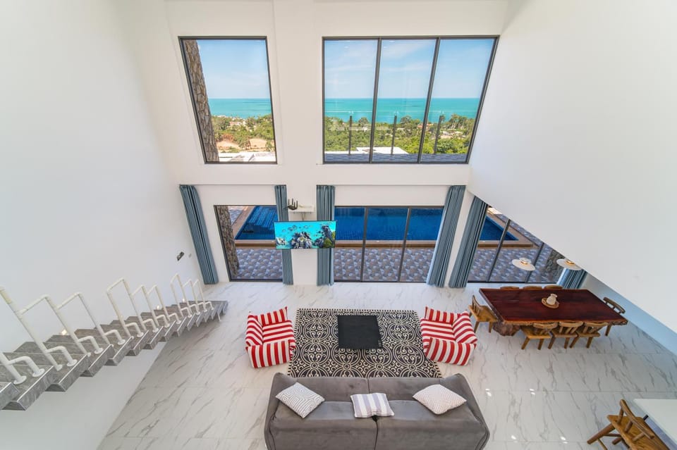 4BDR Sea View Pool Villa Vernal, Chaweng Noi Hill Villa in Ko Samui