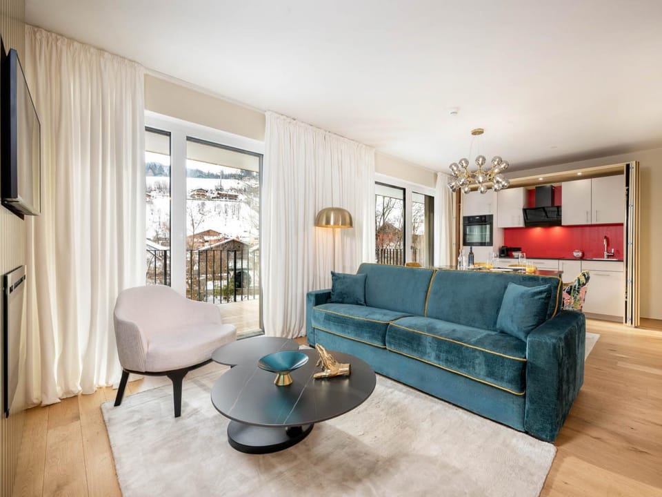 Coffee/tea facilities, Kitchen or kitchenette, Living room, Seating area, dishwasher, oven