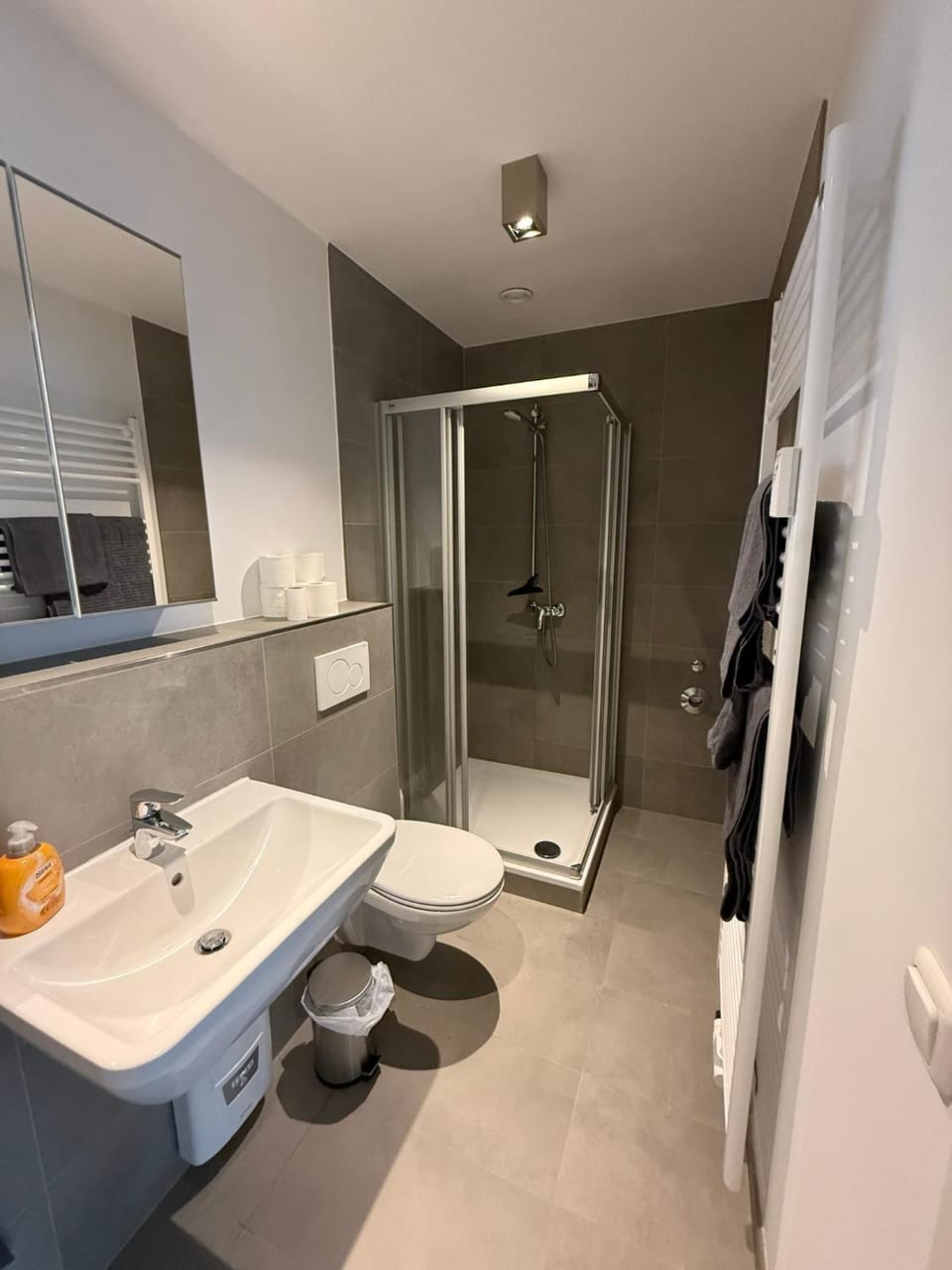 Shower, Bathroom, towels