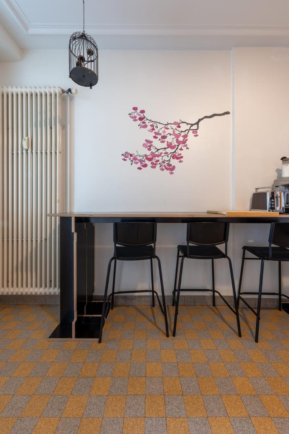 Seating area, kitchen