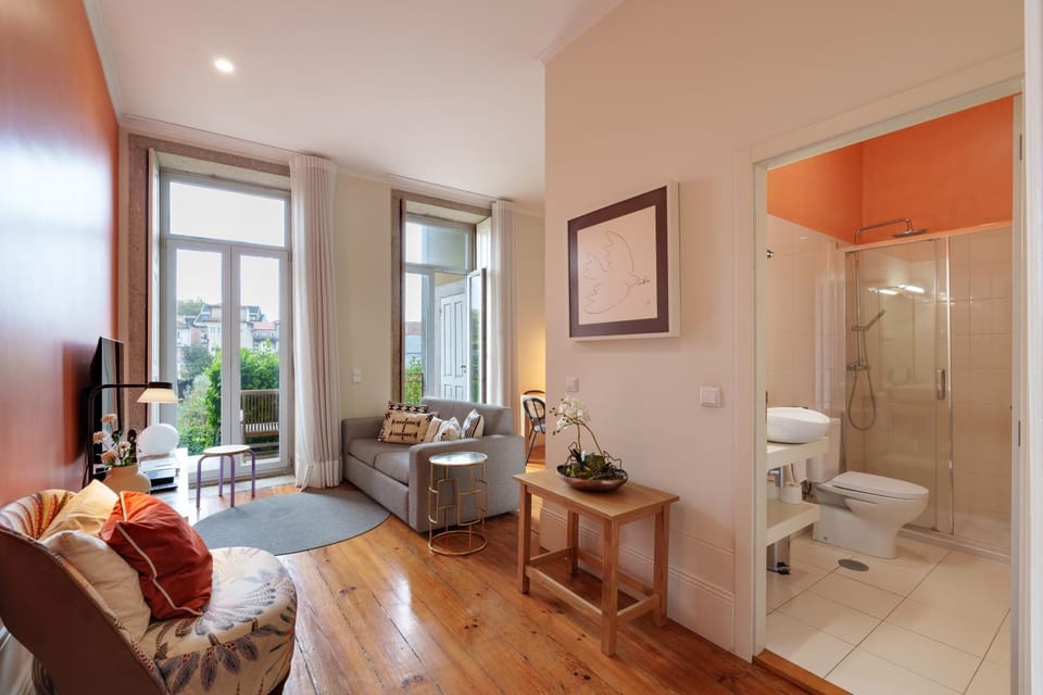 Bathroom, Living room