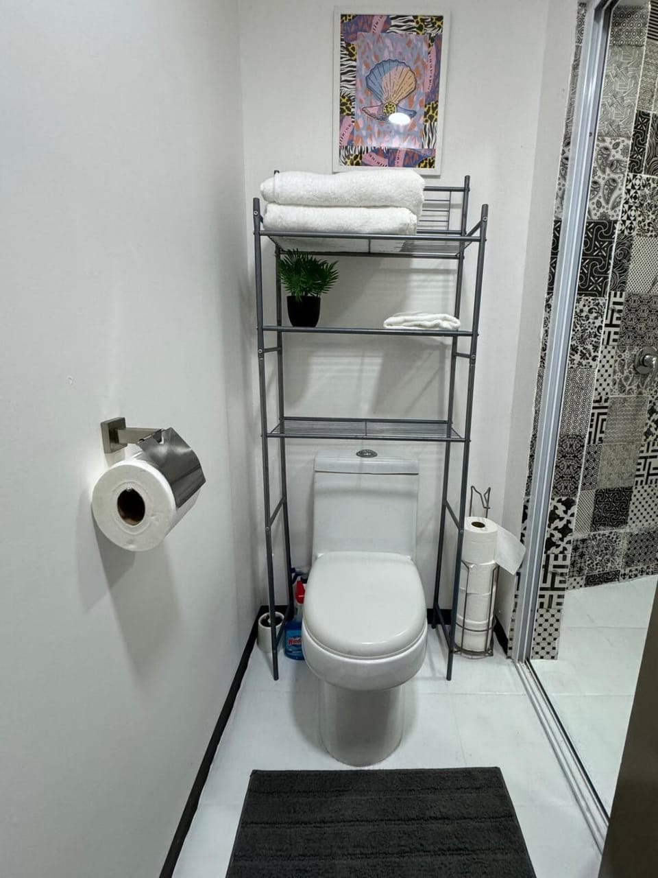 Toilet, Bathroom, towels