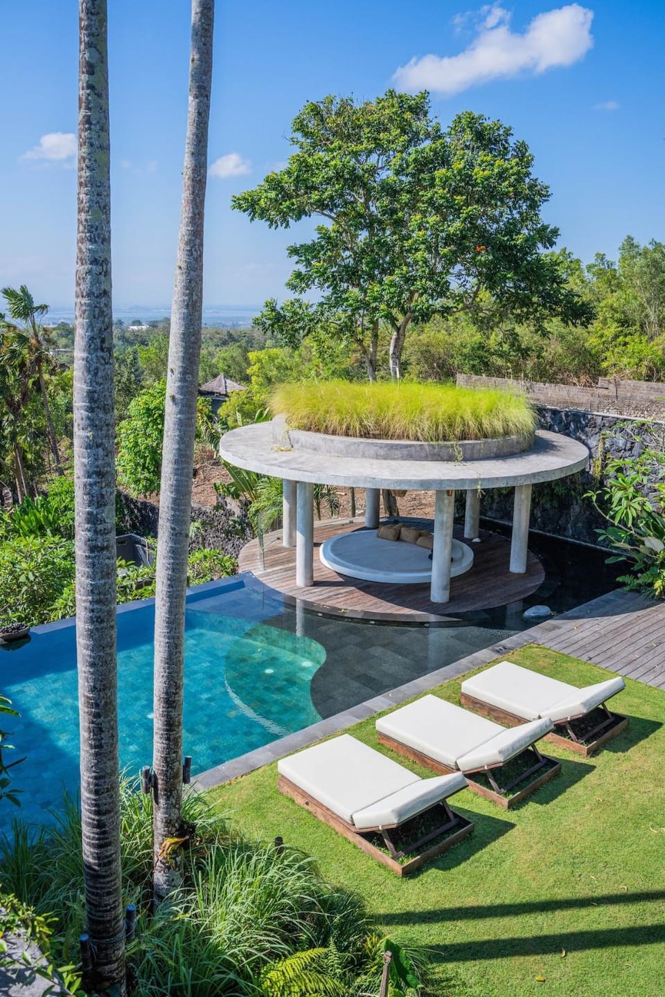 Property building, Natural landscape, Pool view, Swimming pool, Swimming pool