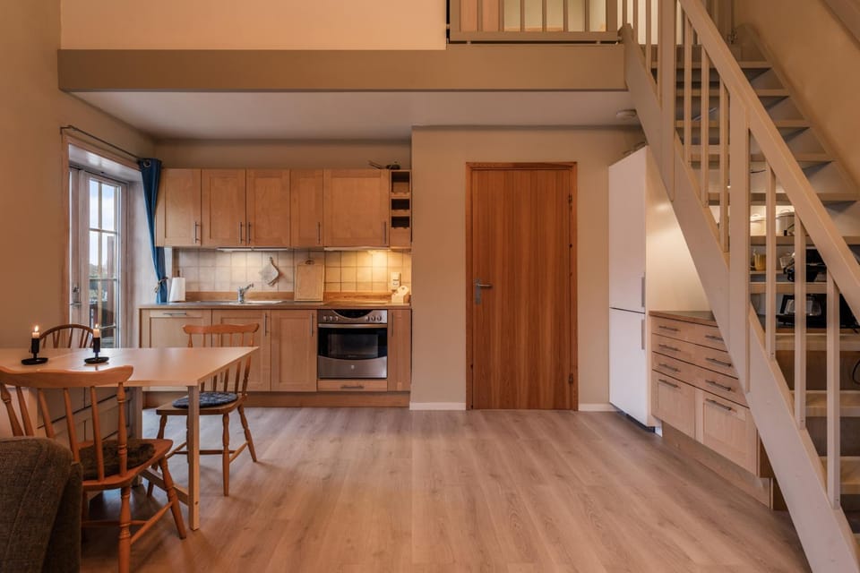 Kitchen or kitchenette, Dining area, dishwasher, stove