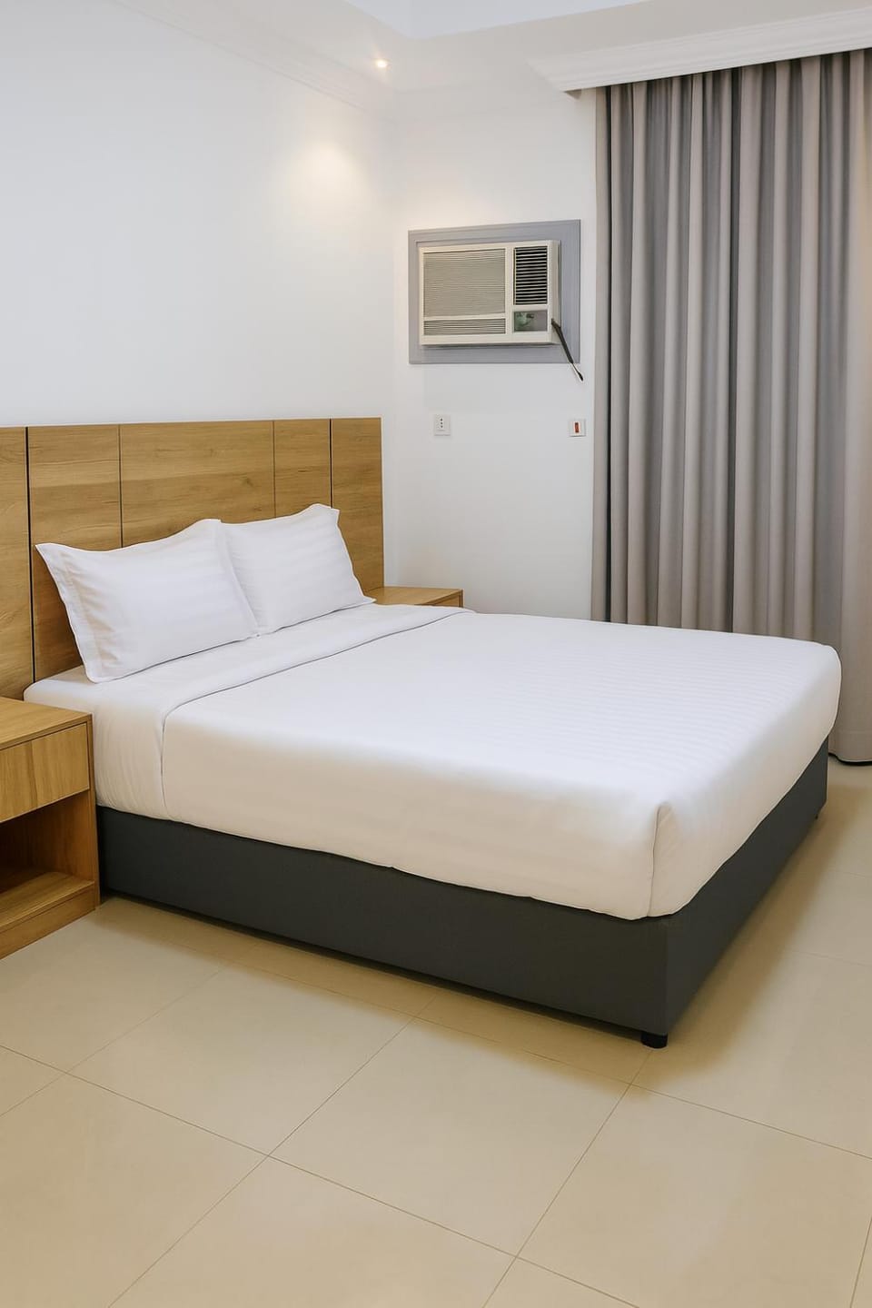 Bed, Bedroom, air conditioner