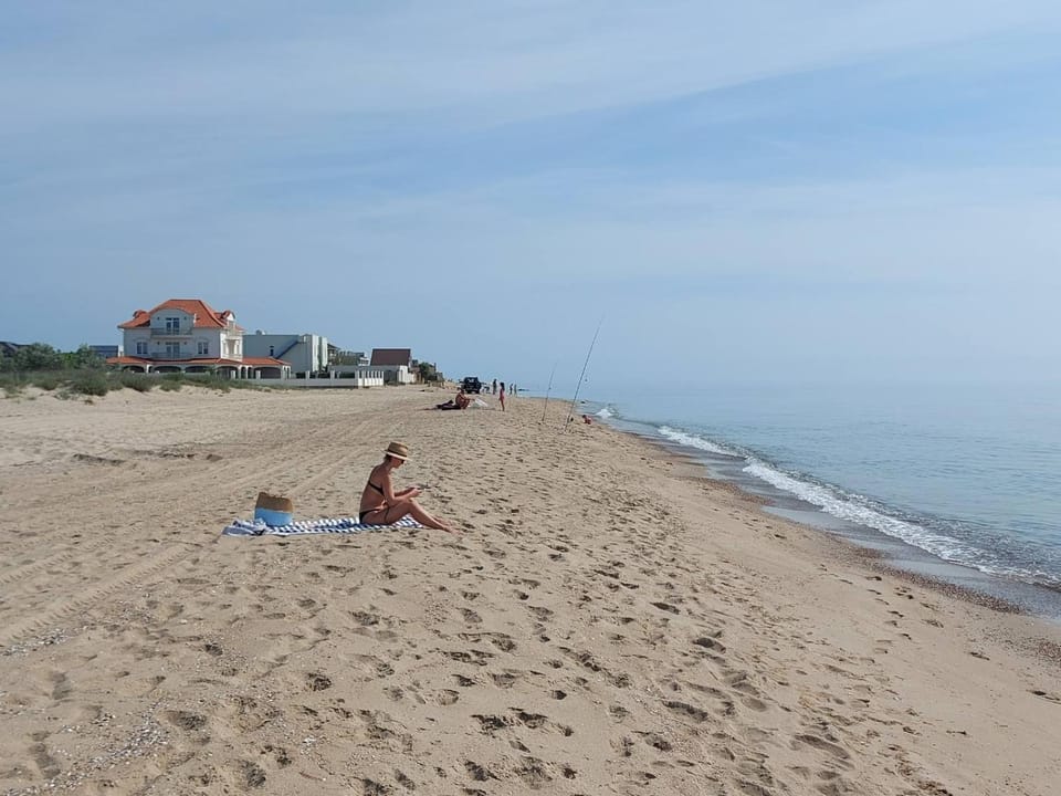 Day, People, Beach, Sea view
