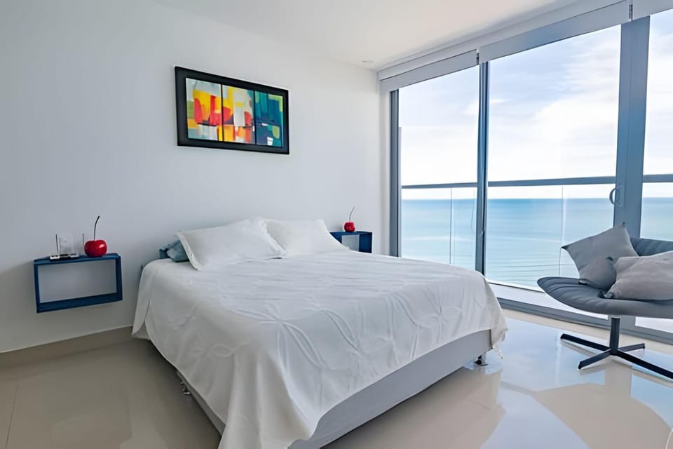 Spectacular 2-Bd Apt on 21st Floor - Morros City Apartment in Cartagena