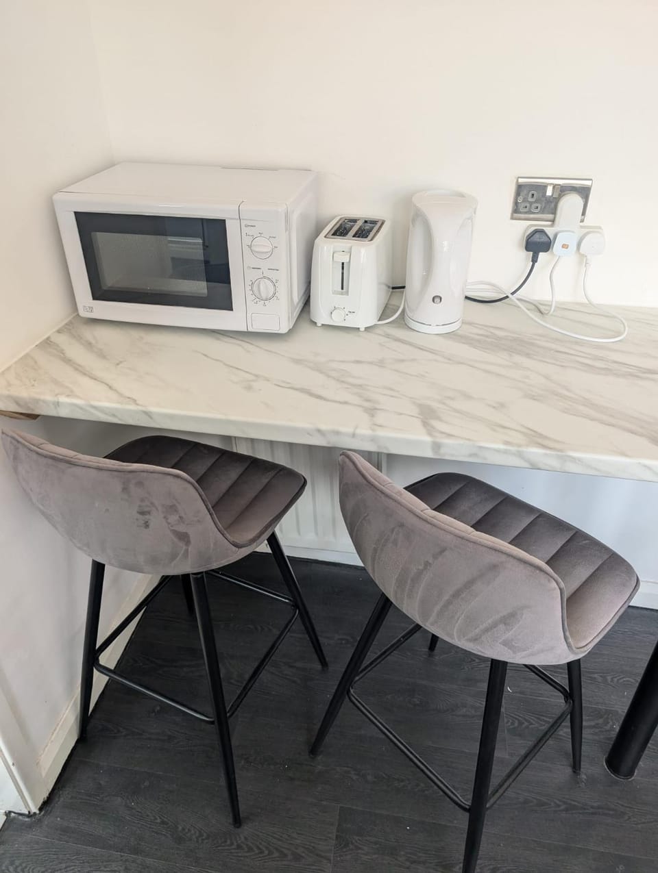 microwave, toaster