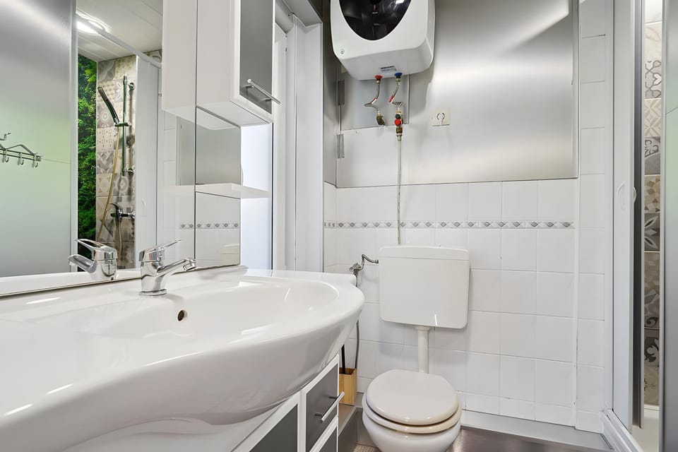 Bathroom, Living room