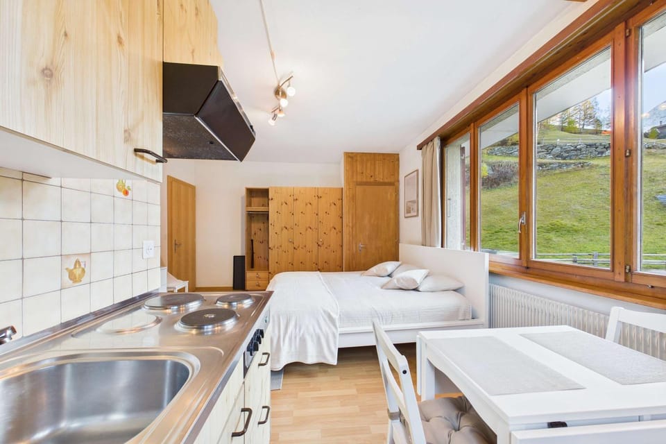 Comfortable studio with balcony and panoramic view Apartment in Canton of Valais