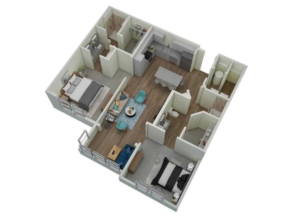 Lux 2 BR with private 2 bath Mins to Oak Mtn St Park) Apartment in Pelham