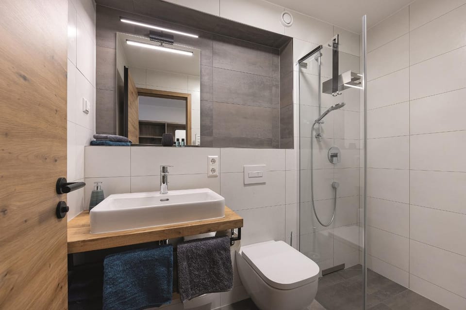 Shower, Toilet, towels