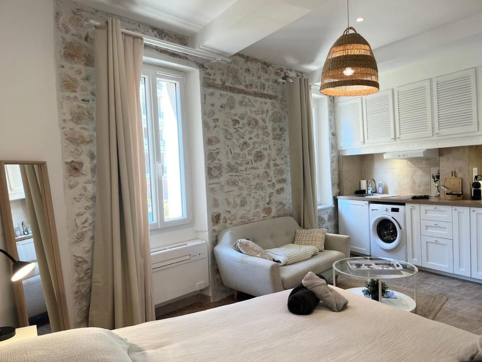 Le Robin Central Studio with AC & charm Apartment in Antibes
