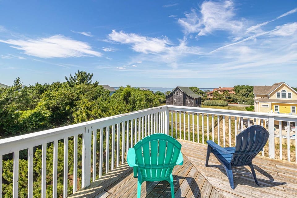 Flip Flop Inn - Duck, Carolina Dunes, 440 Yds to Beach, Sound View, Courtyard, Pool, Hot Tub House in Duck