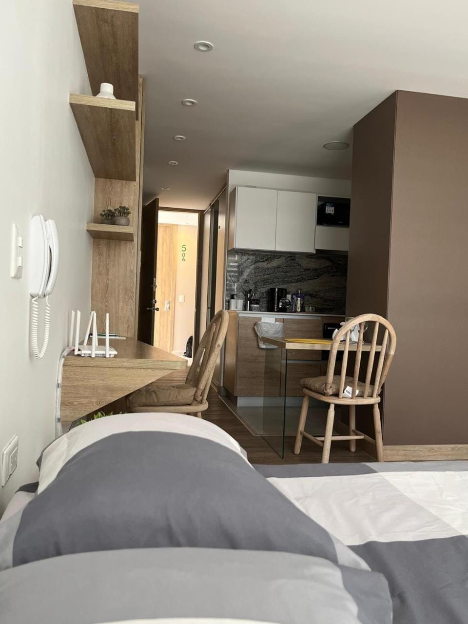Photo of the whole room, Seating area, Dining area