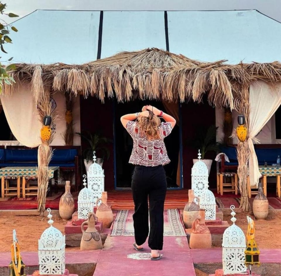 Merzouga Dream Camp Docked boat in Morocco