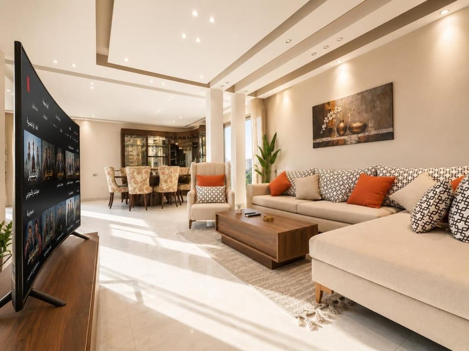 Bright 3BR Nasr City Stay Balcony and BBQ Apartment in New Cairo City