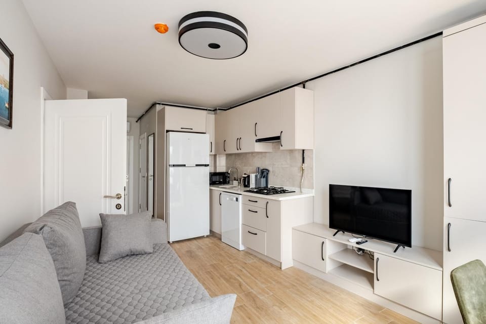 TV and multimedia, Kitchen or kitchenette, Living room, Seating area