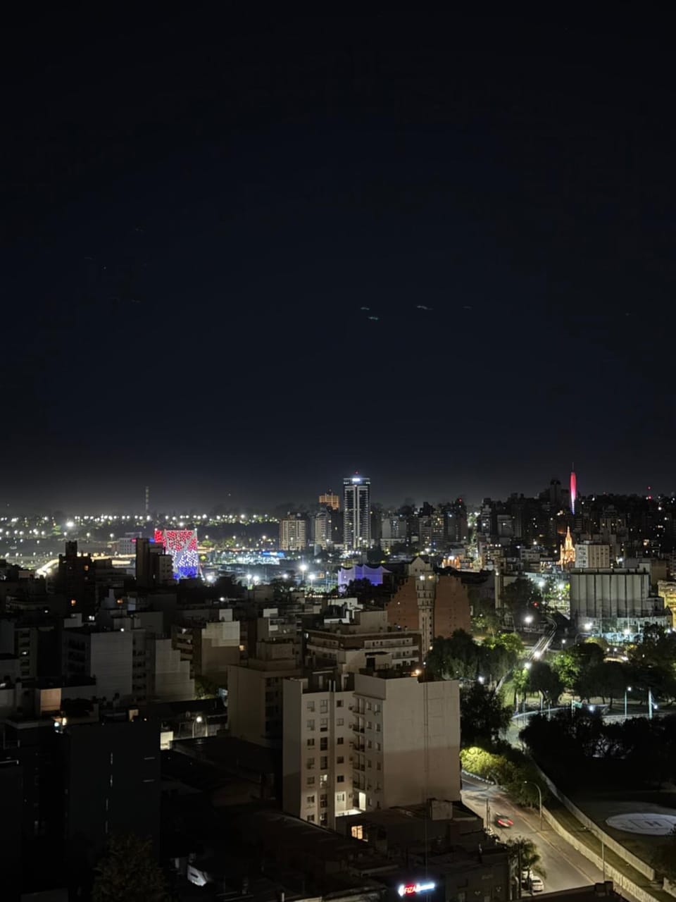 Night, Bird's eye view, City view