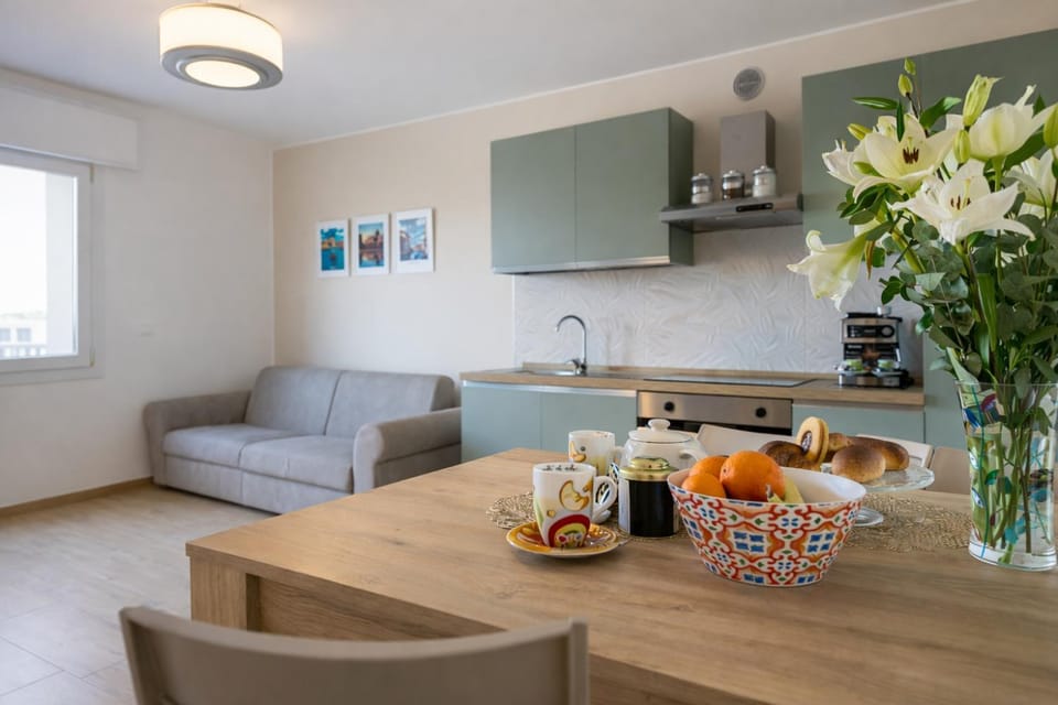 Living room, kitchen
