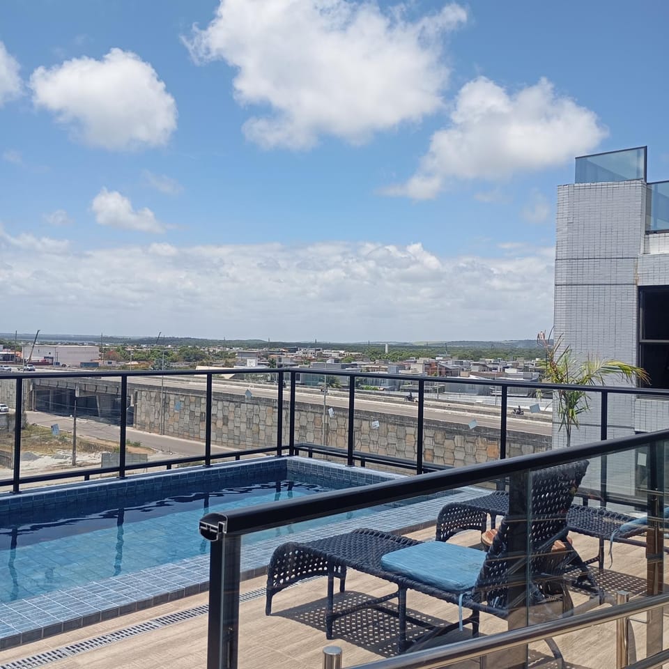 Flat com piscina na cobertura em Intermares Apartment in Cabedelo