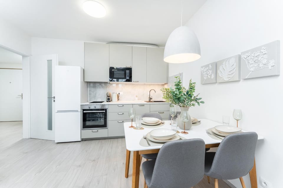 Kitchen or kitchenette, Dining area, oven, stove