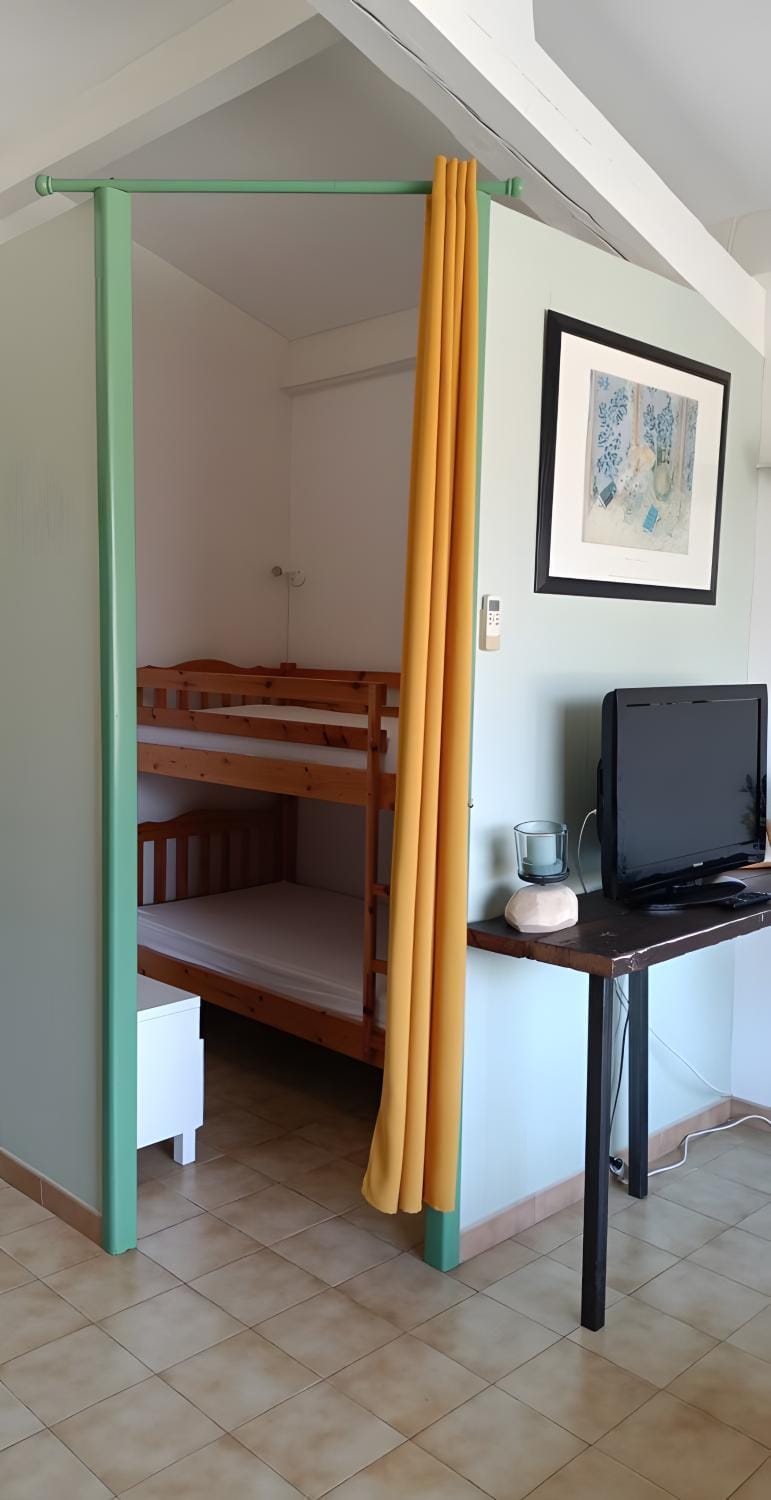 Property building, Living room, Bedroom