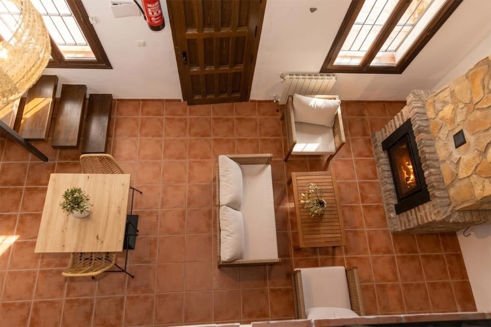 Kitchen or kitchenette, Living room, Business facilities, fireplace, heating, stove, kitchen, air conditioner