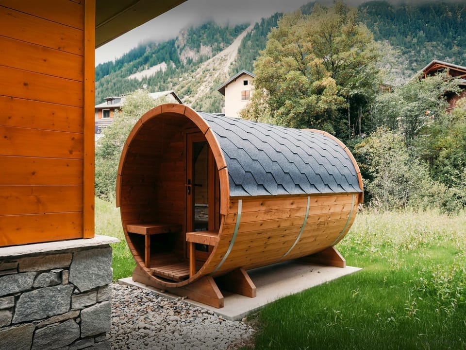Day, Natural landscape, Summer, Sauna, Mountain view