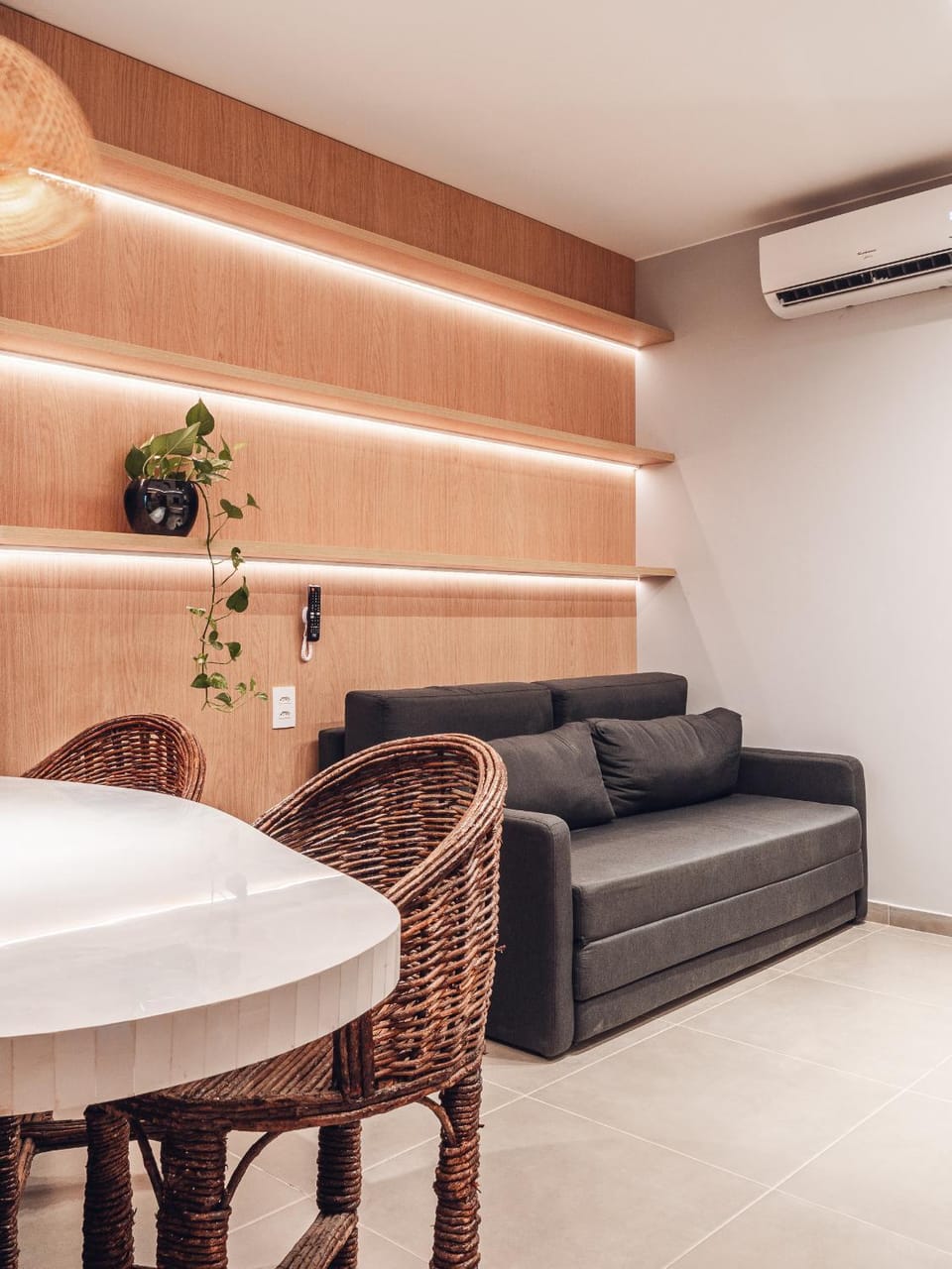 Living room, air conditioner