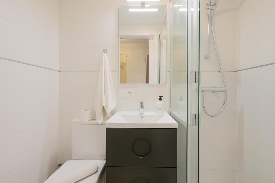 Bathroom, Living room
