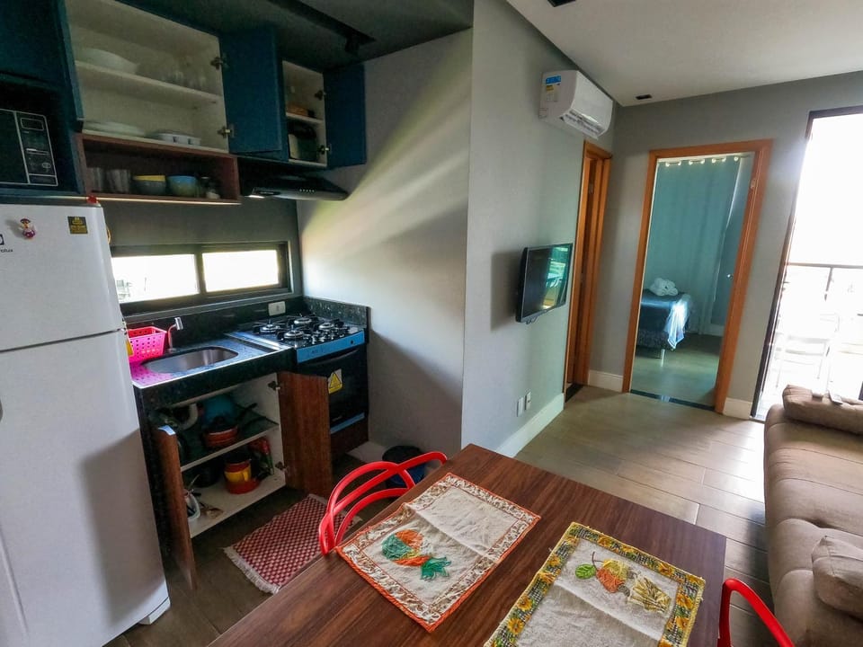 Kitchen or kitchenette, Living room, Seating area
