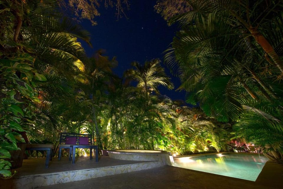 Night, Pool view