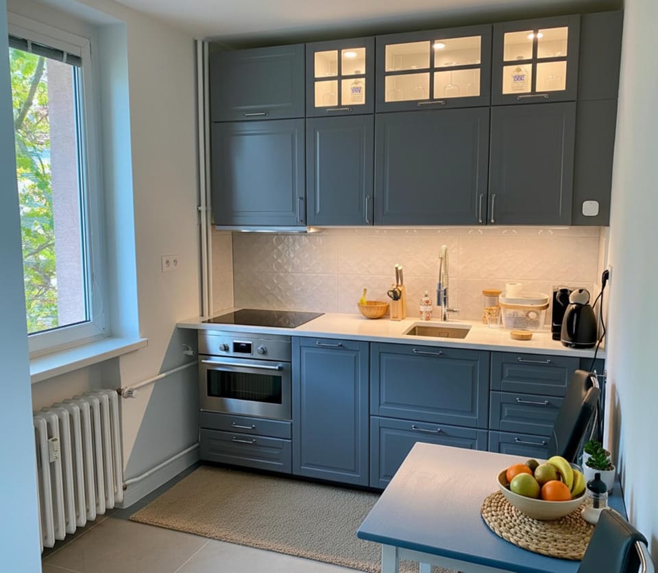 Coffee/tea facilities, Kitchen or kitchenette, stove