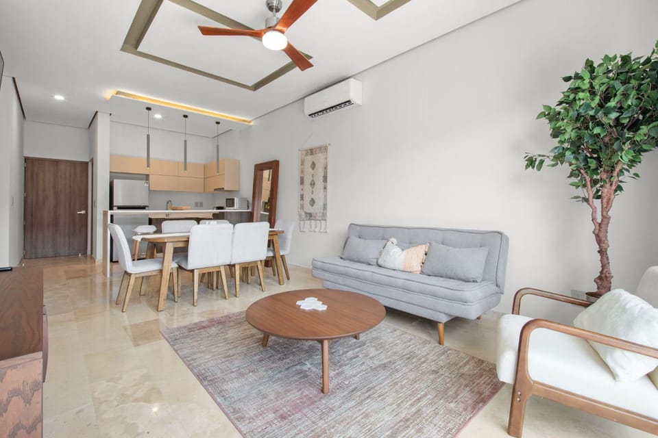 Bright 2BR Amira District Gem with Shared Pool Apartment in State of Quintana Roo